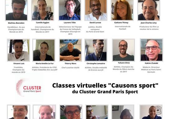 Classes virtuelles Causons sport avec des Champion.ne.s