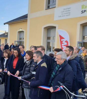 Le Cluster présent à l'ouverture de la Recylerie - Novembre 2019